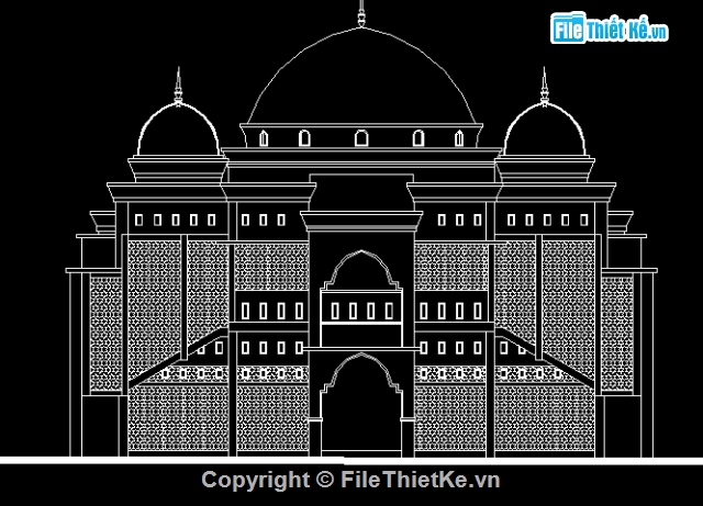 nhà thờ giáo xứ,nhà thờ hồi giáo,cad nhà thờ